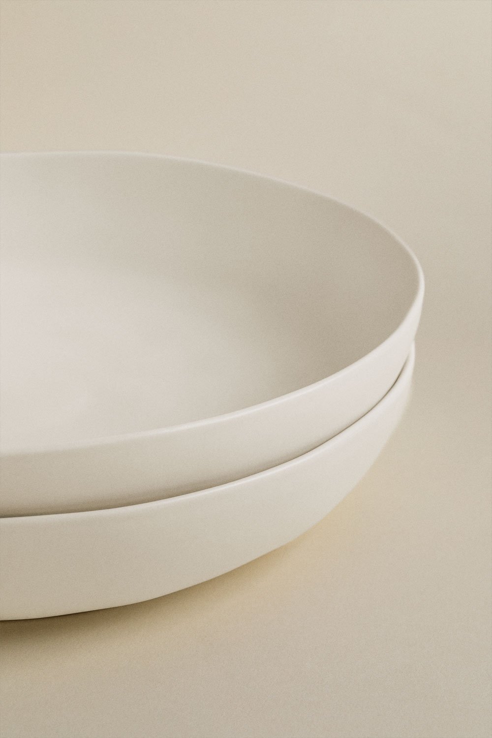 Pack de 2 assiettes creuses en grès Belvere, image de la galerie 4