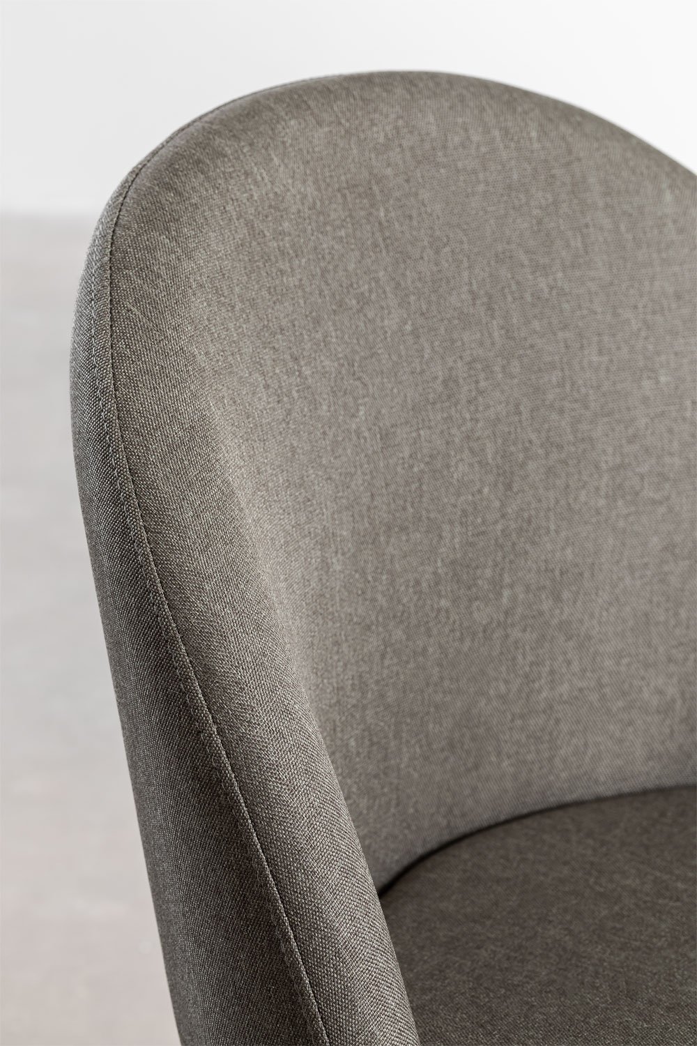 Pack de 4 chaises de salle à manger rembourrées et en acier Kana, image de la galerie 7