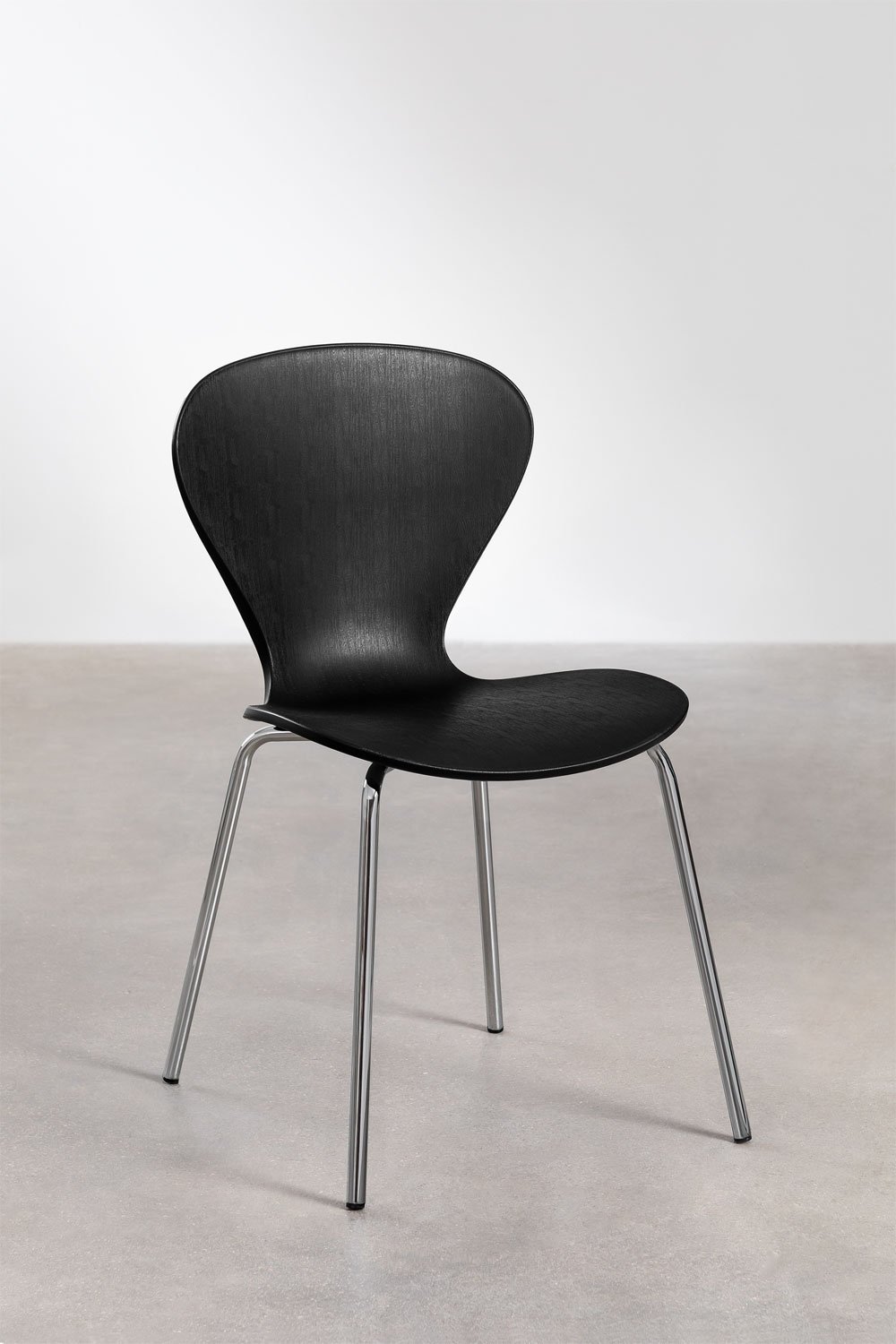 Lot de 4 chaises de salle à manger empilables, image de la galerie 1