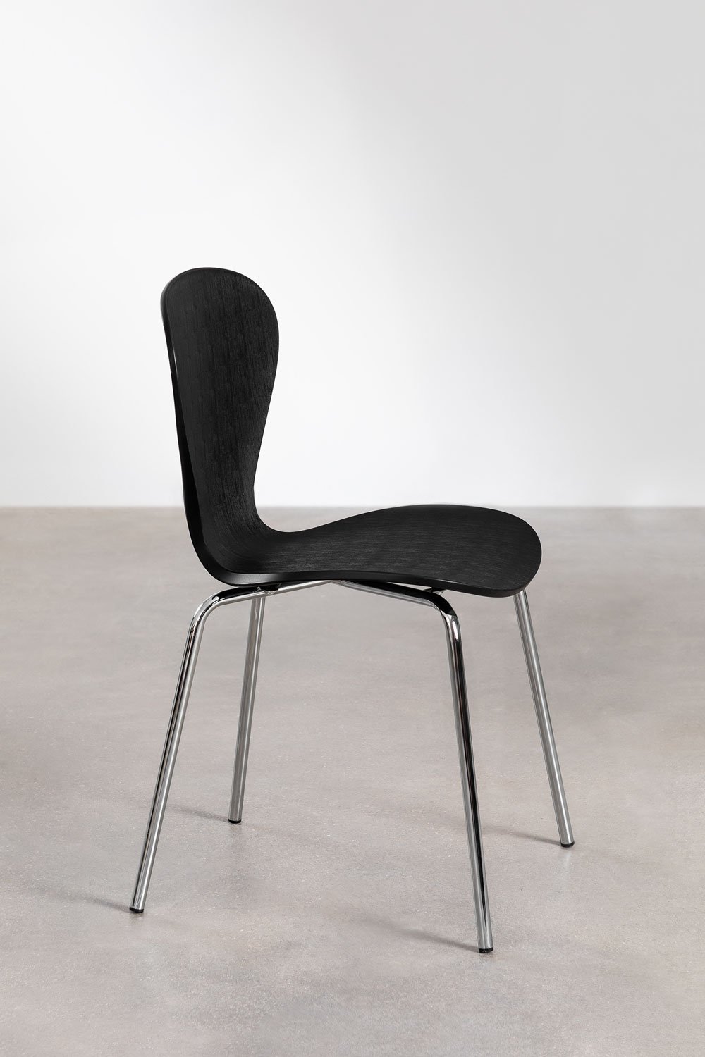 Lot de 4 chaises de salle à manger empilables, image de la galerie 2
