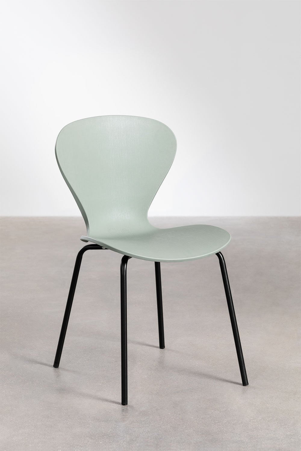 Lot de 2 chaises de salle à manger empilables, image de la galerie 1