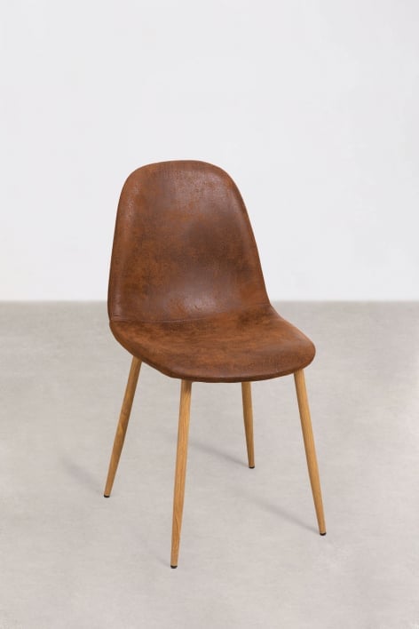 Pack de 2 chaises de salle à manger en similicuir Glamm