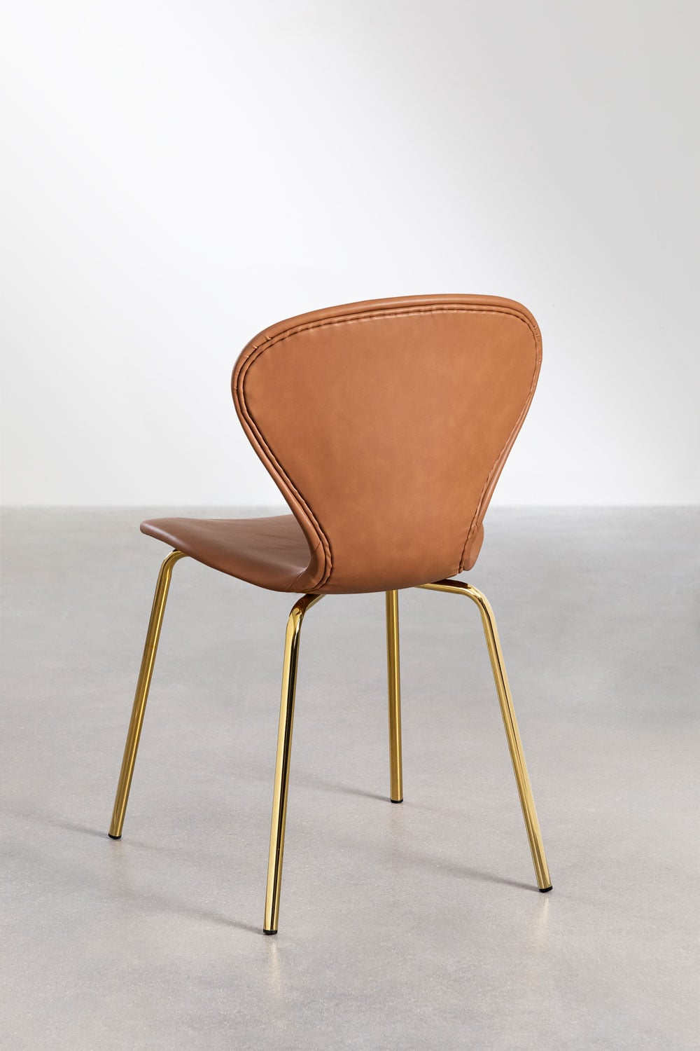 Chaise de salle à manger empilable en similicuir Uit, image de la galerie 4