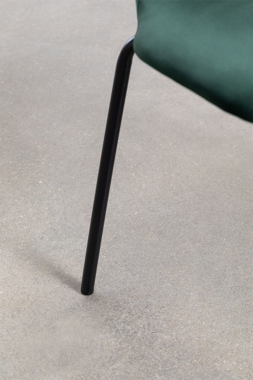 Lot de 2 chaises de salle à manger empilables en velours Uit, image de la galerie 6