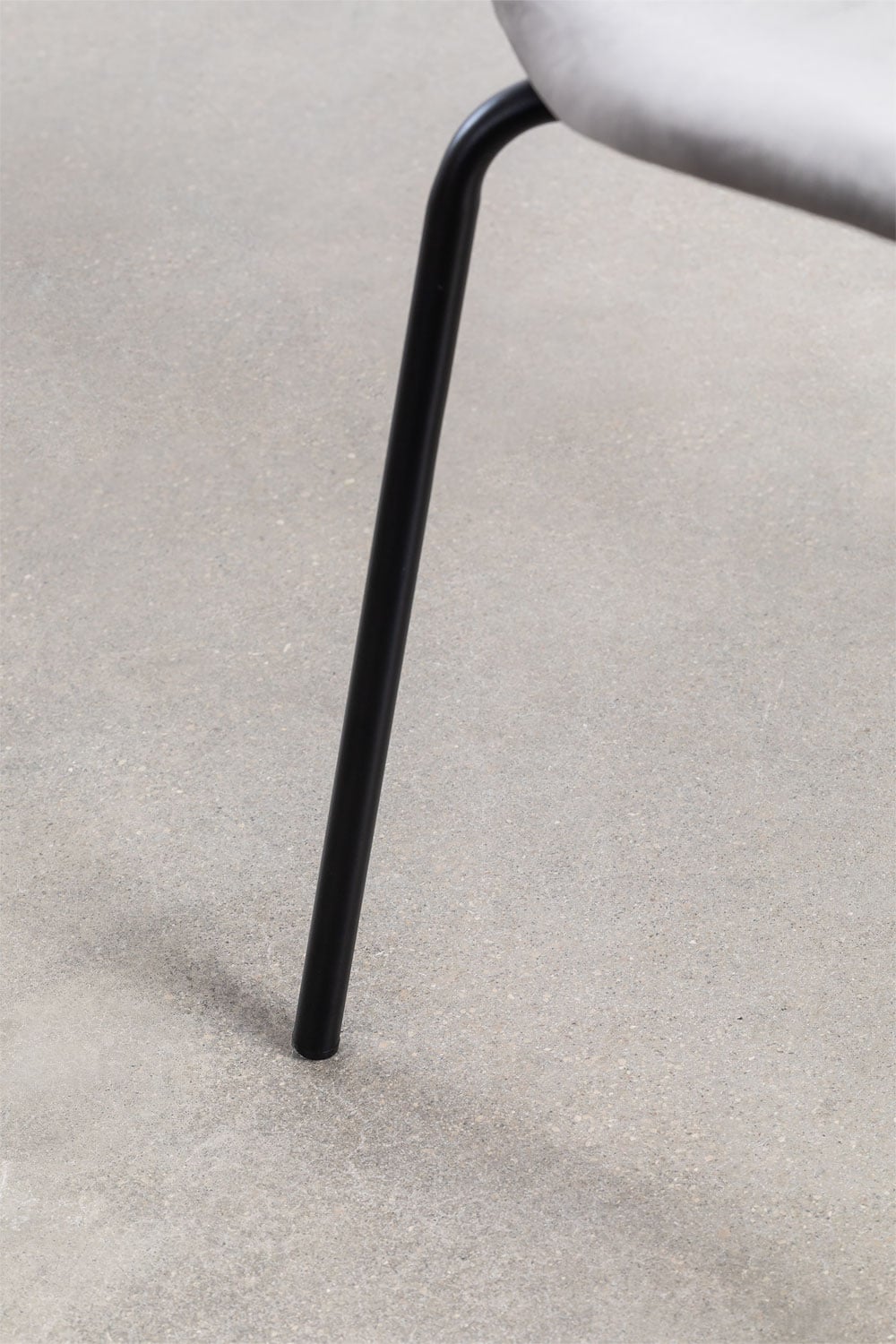 Pack de 4 chaises de salle à manger empilables en velours, image de la galerie 6