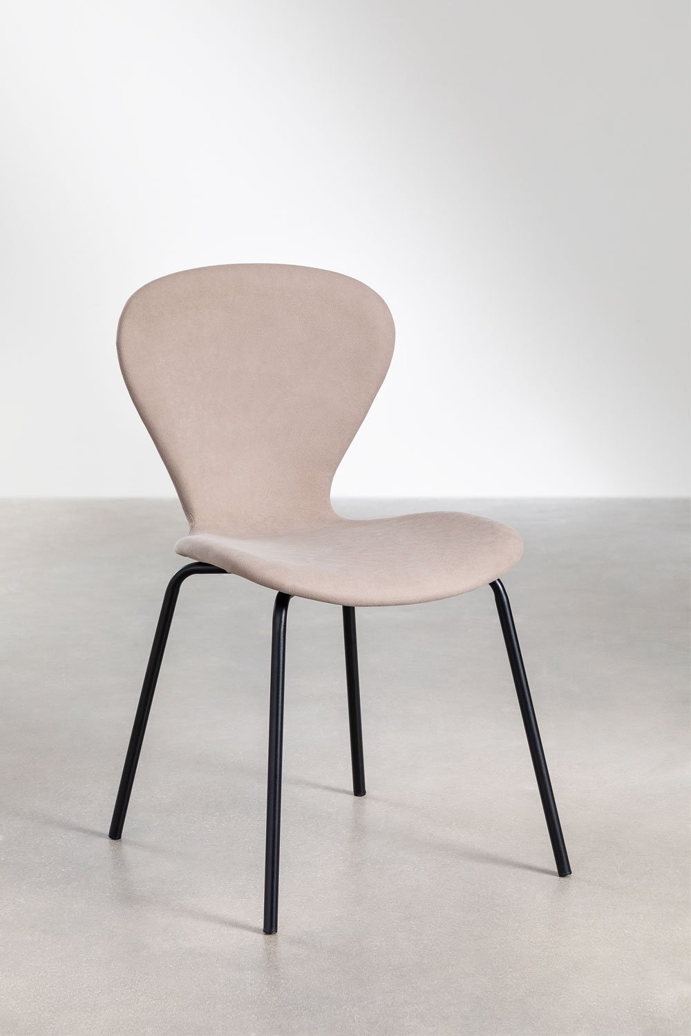 Lot de 2 chaises de salle à manger empilables rembourrées Uit, image de la galerie 2