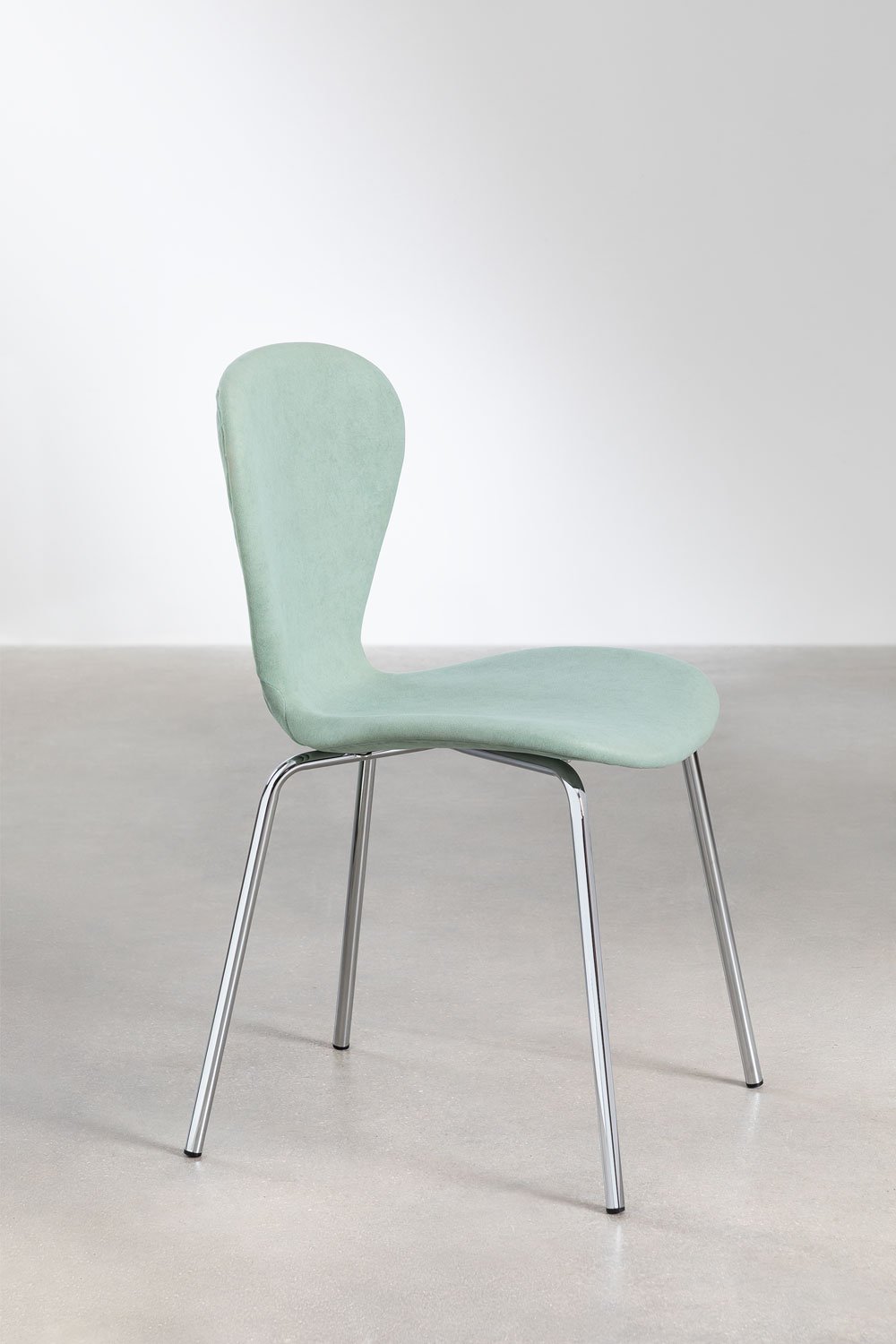 Lot de 4 chaises de salle à manger empilables rembourrées Uit, image de la galerie 3