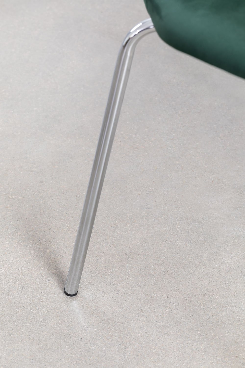 Lot de 2 chaises de salle à manger empilables en velours Uit, image de la galerie 6