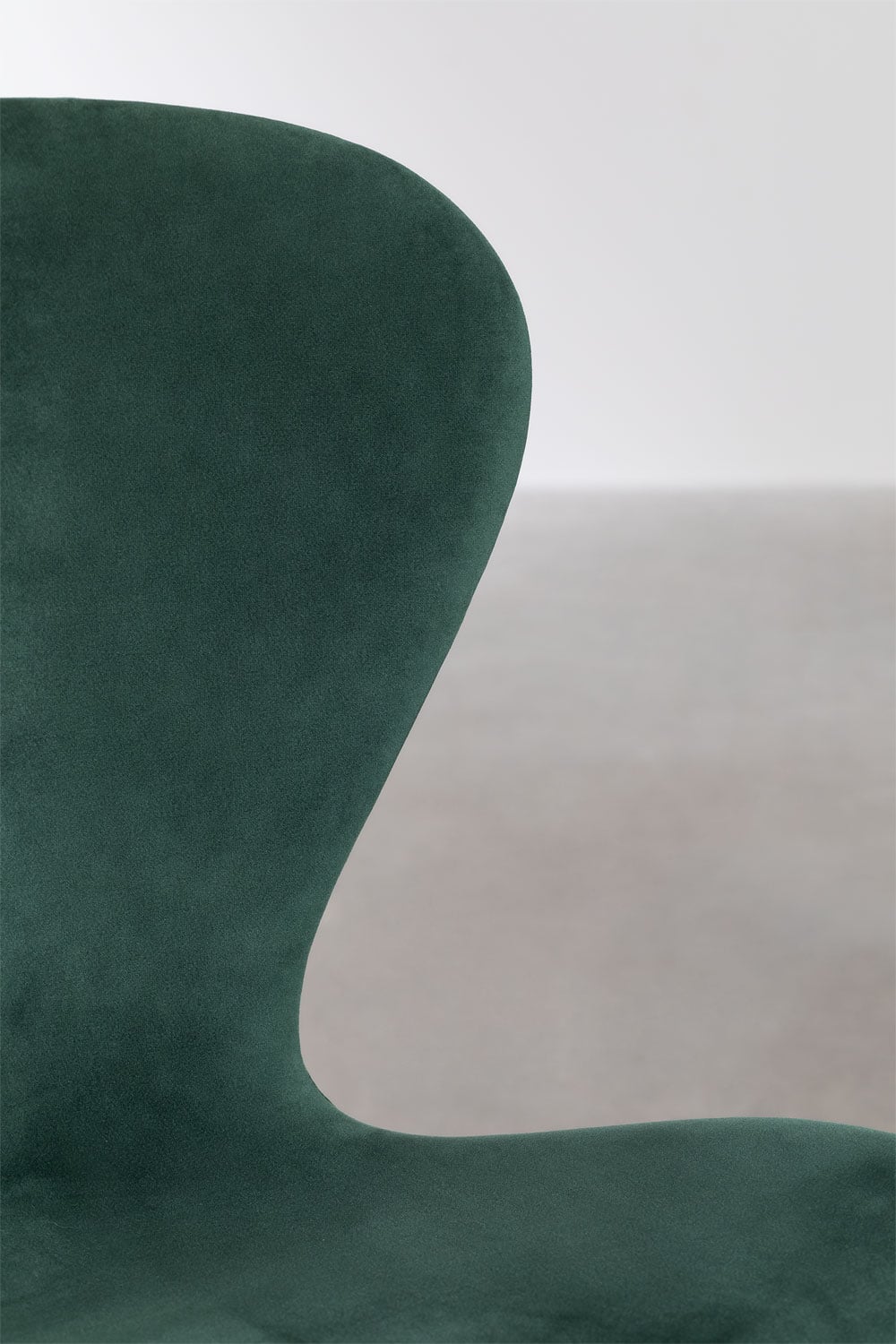 Pack de 4 chaises de salle à manger empilables en velours, image de la galerie 5