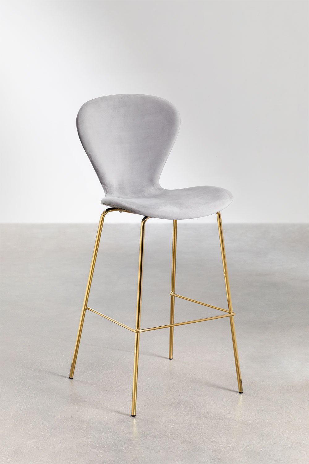 Tabouret haut en velours Uit, image de la galerie 1