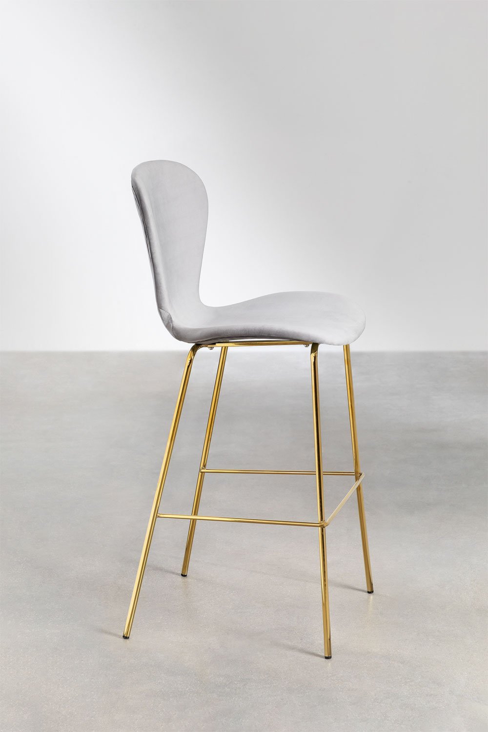 Tabouret haut en velours Uit, image de la galerie 2