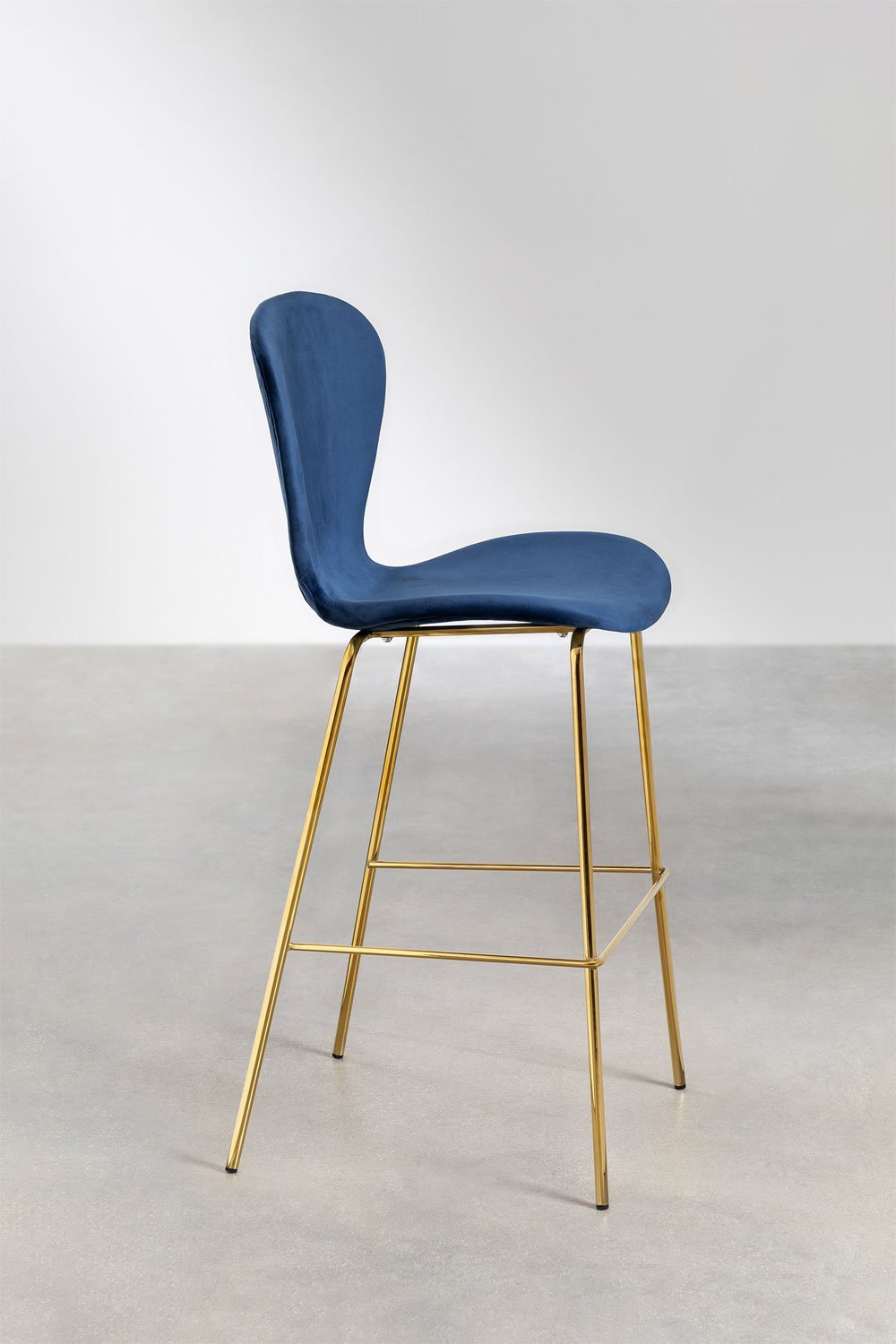Tabouret haut en velours Uit, image de la galerie 2