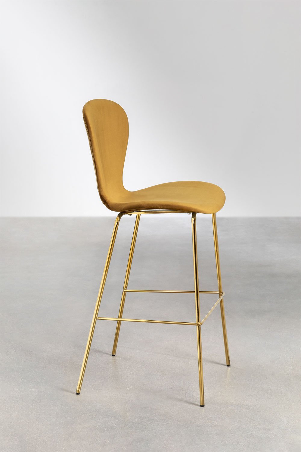 Tabouret haut en velours Uit, image de la galerie 2