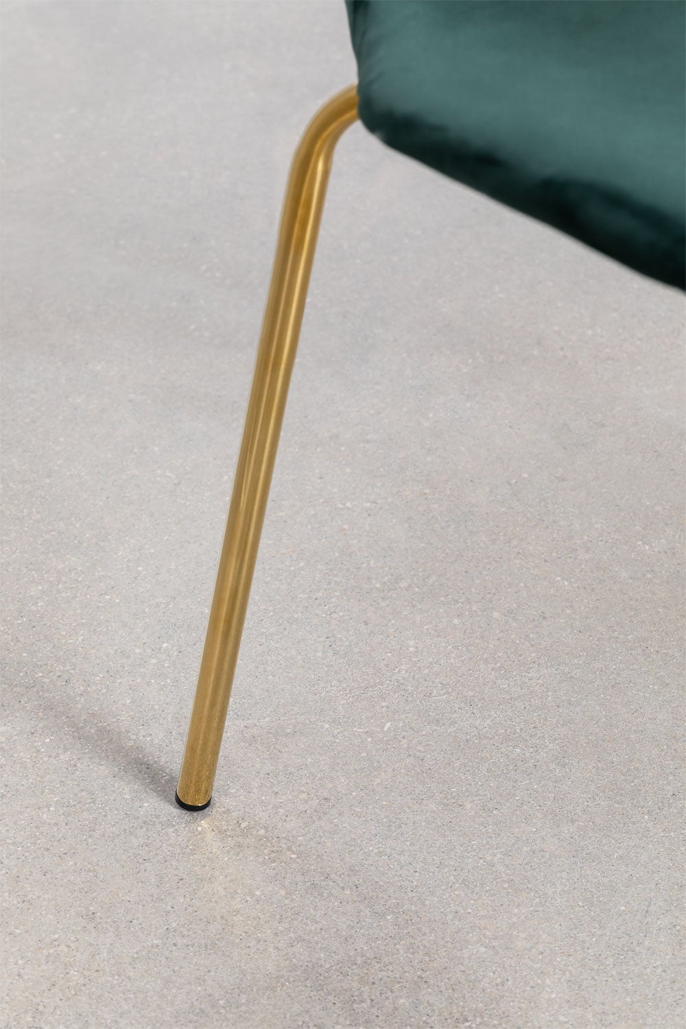 Pack de 4 chaises de salle à manger empilables en velours, image de la galerie 6