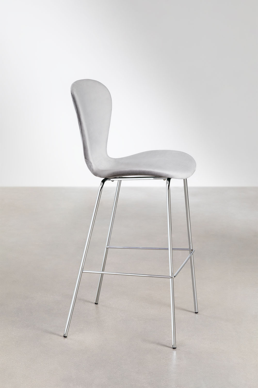 Tabouret Haut En Velours Uit Sklum