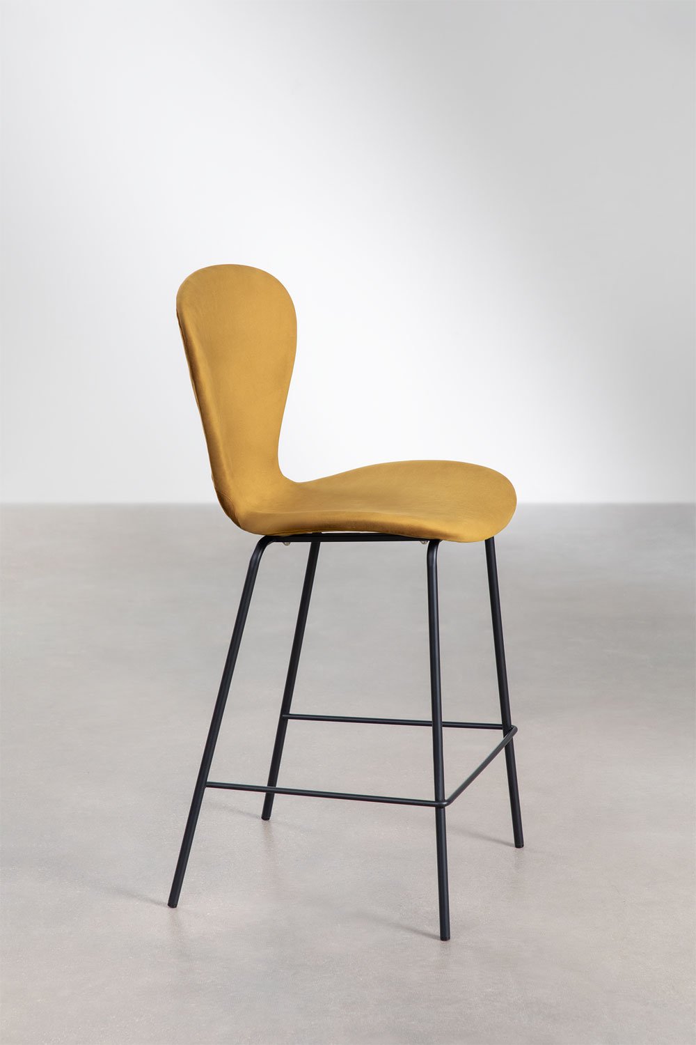 Tabouret haut en velours Uit, image de la galerie 2