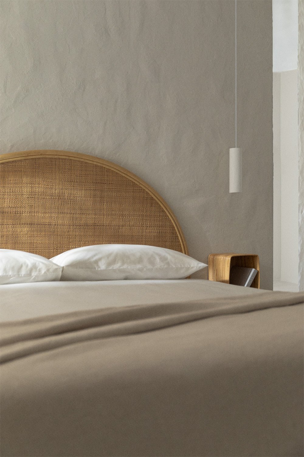 Tête de lit pour lit de 150 cm en rotin Yivisc, image de la galerie 1