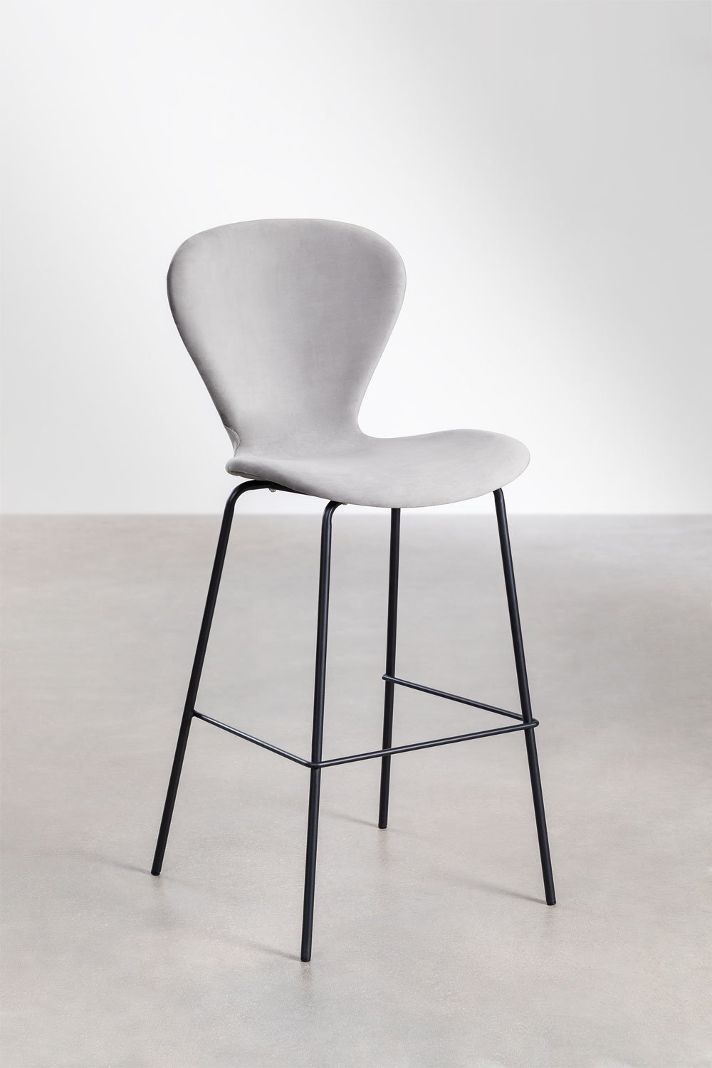 Tabouret haut en velours Uit, image de la galerie 1