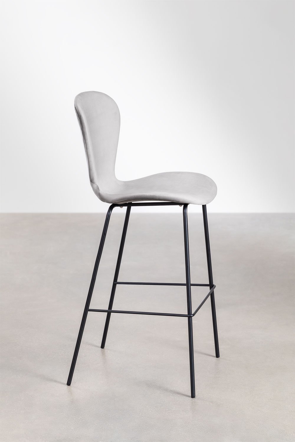 Tabouret haut en velours Uit, image de la galerie 2