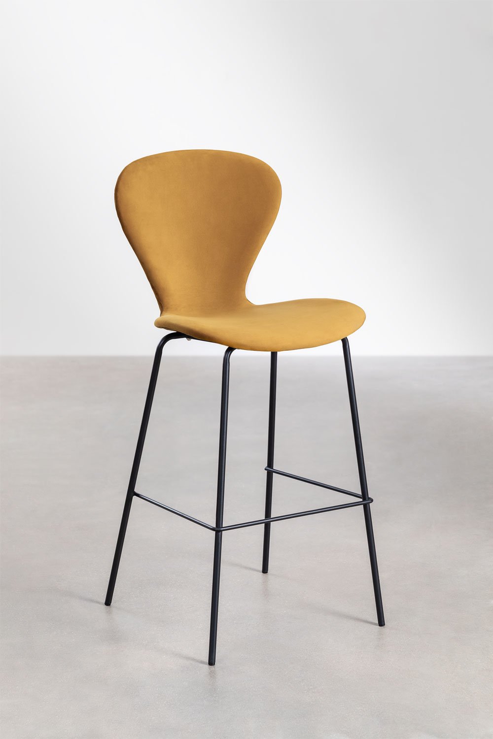 Tabouret haut en velours Uit, image de la galerie 1