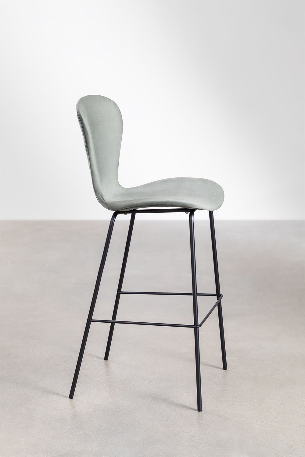 Tabouret haut en velours Uit, image de la galerie 2