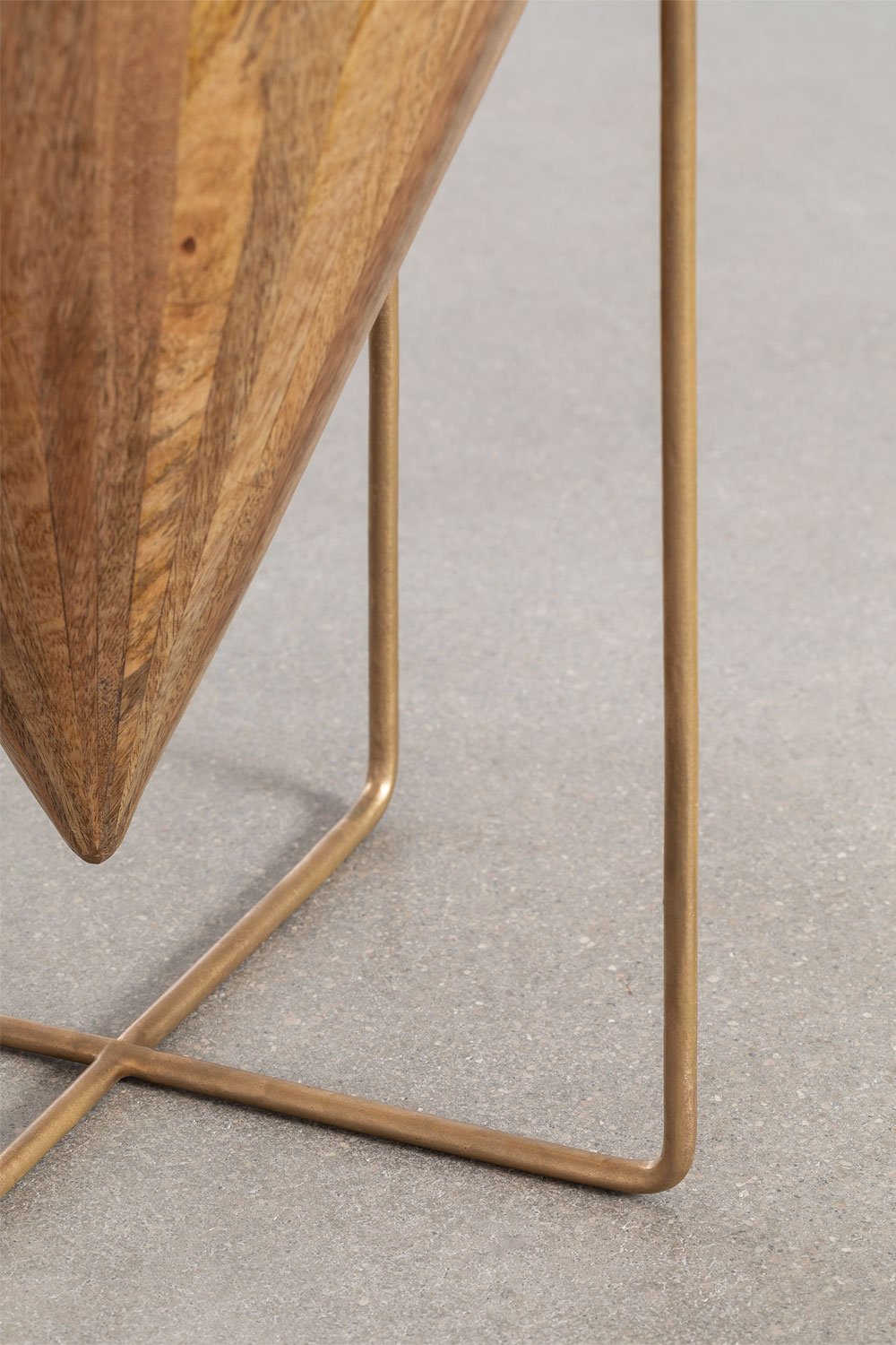 Table d'appoint ronde Ø40 cm en bois de manguier Piram, image de la galerie 5