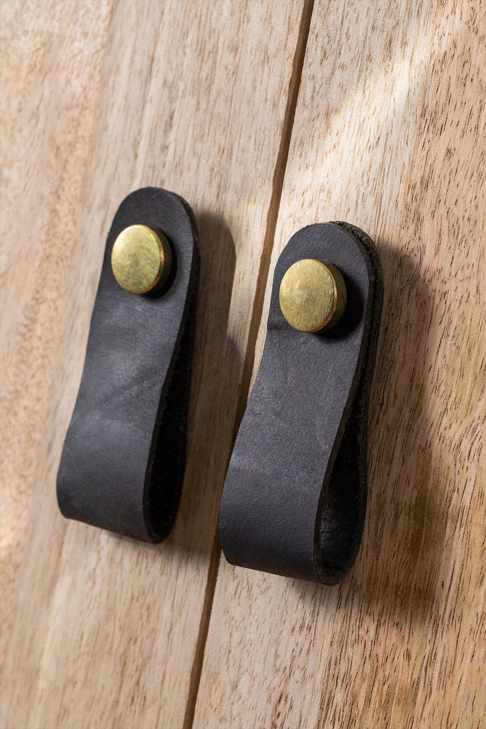 Lot de 2 Poignées en Cuir Jember , image de la galerie 1