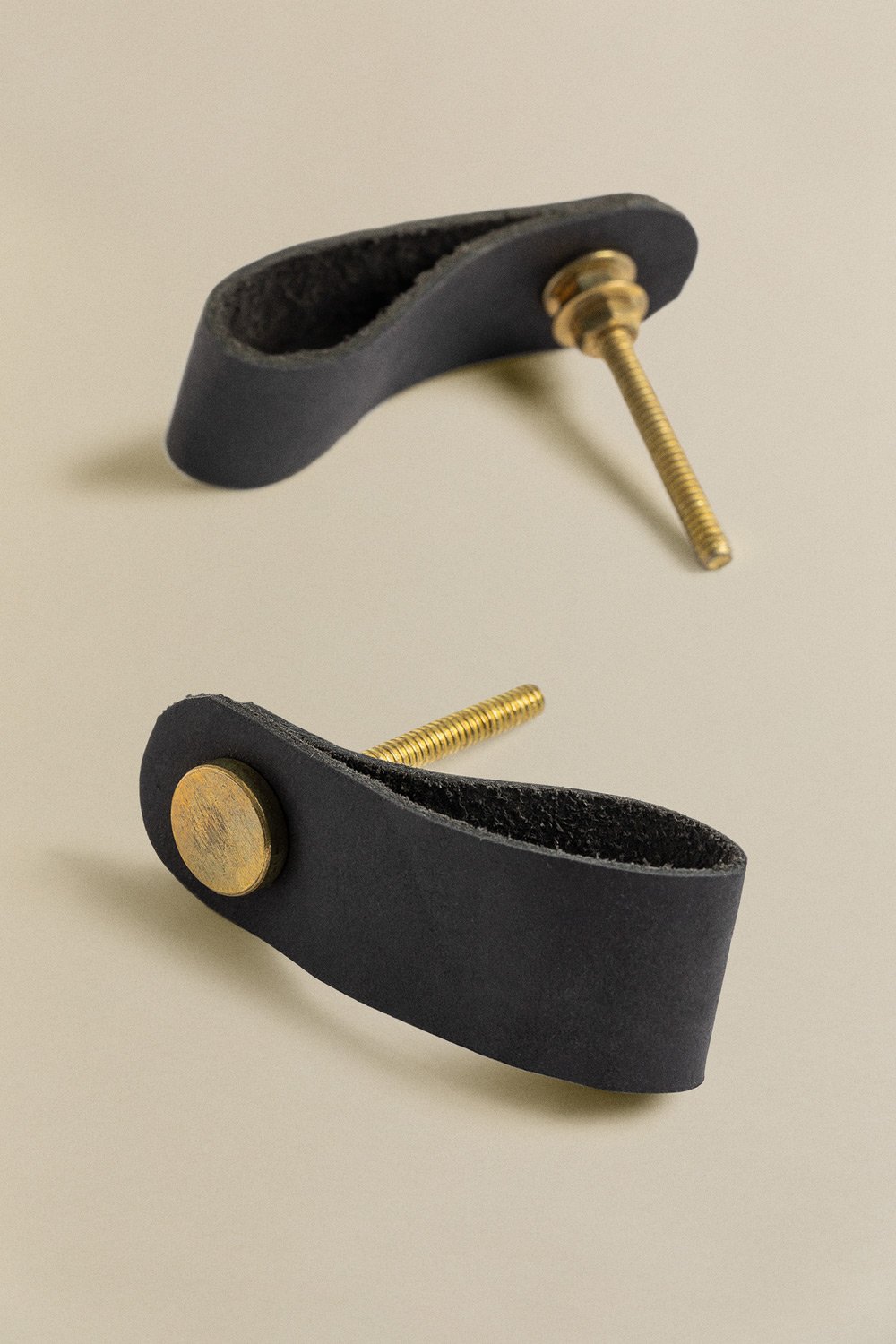 Lot de 2 Poignées en Cuir Jember , image de la galerie 2