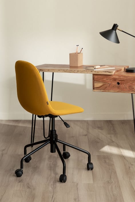 Chaise de bureau en velours Glamm