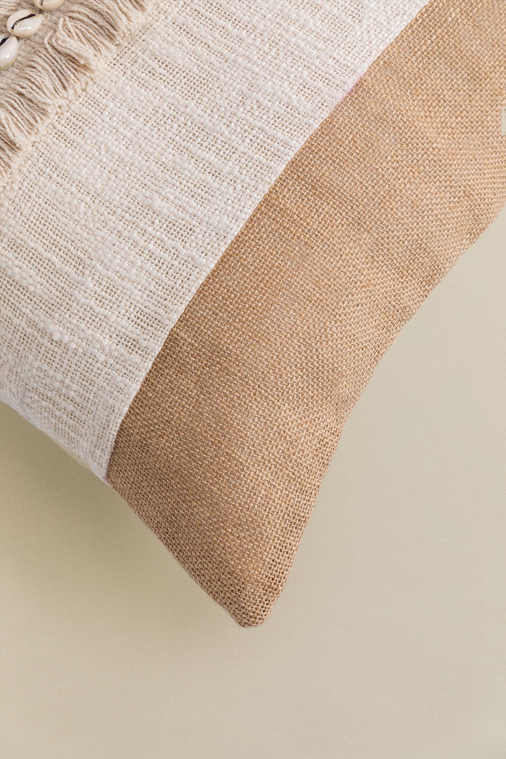 Coussin Carré en Coton et Jute (45x45 cm) Naiba, image de la galerie 4