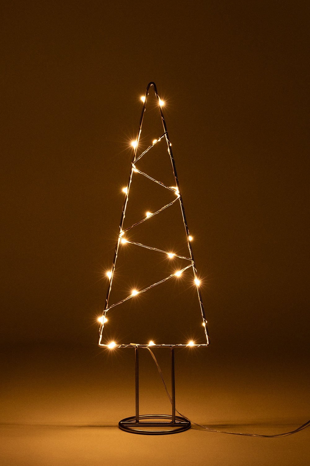Sapin de Noël en bois et lumières LED Niorb - SKLUM