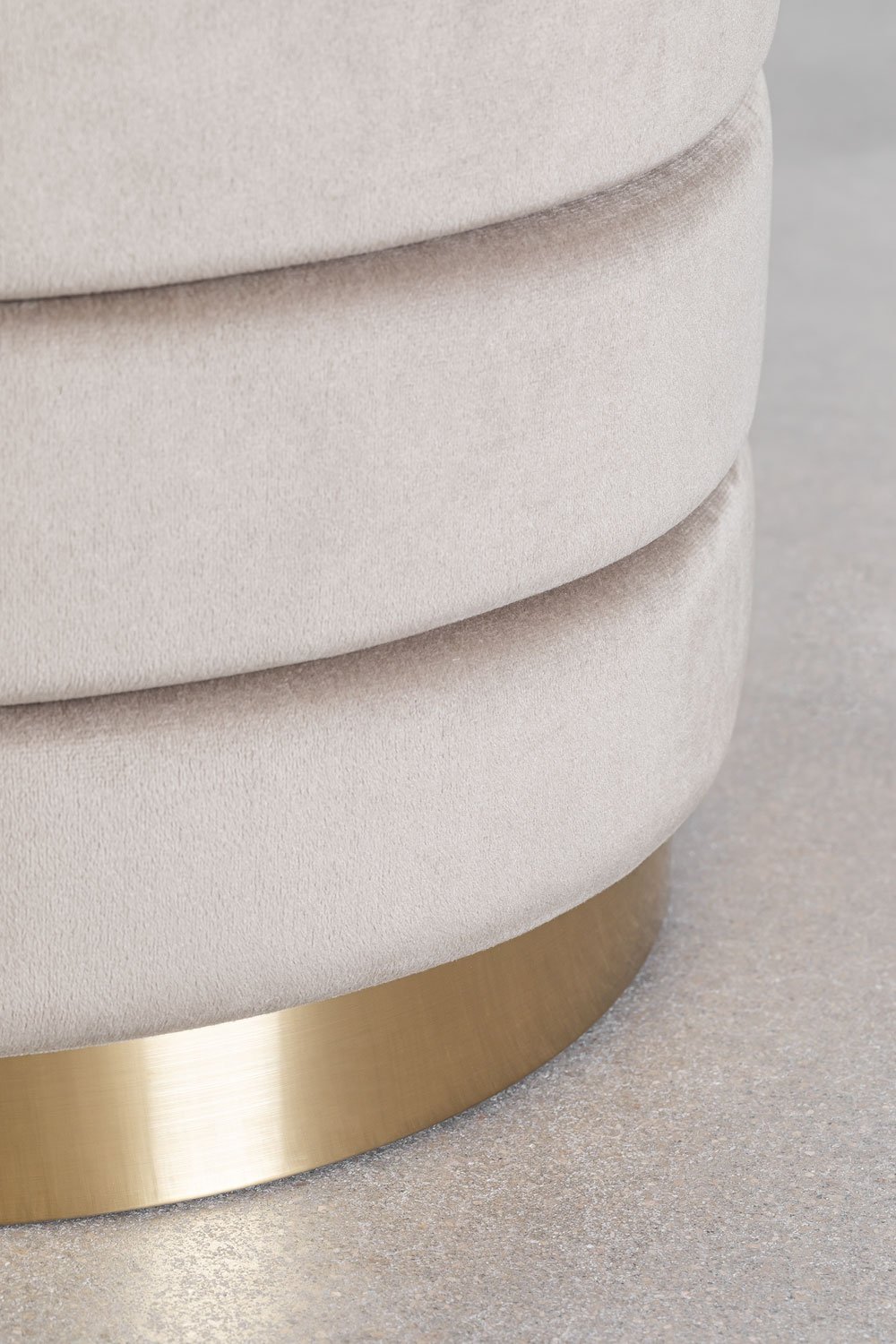 Banc de rangement en velours Bradford, image de la galerie 7