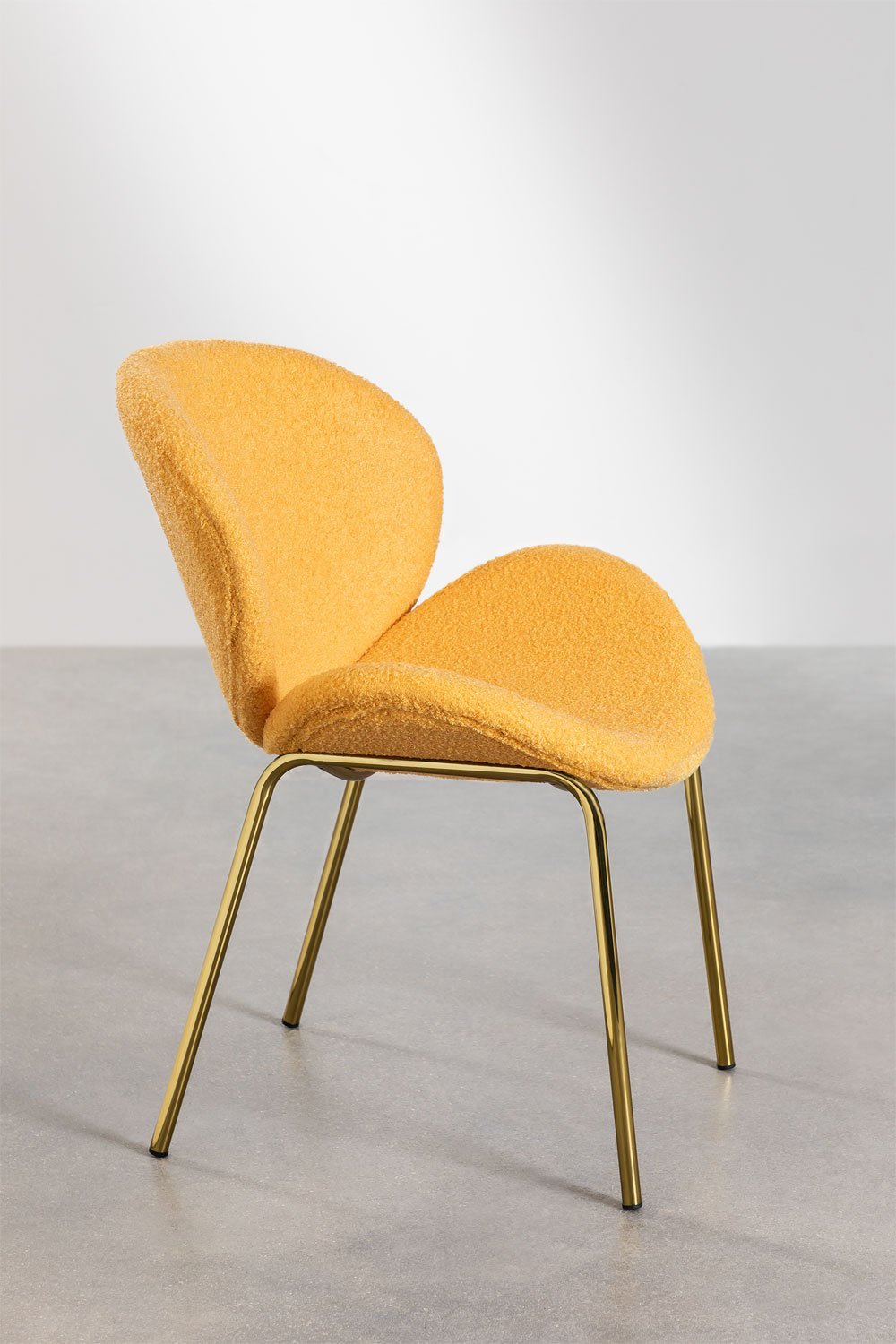 Lot de 4 chaises de salle à manger recouvertes de chenille Fior, image de la galerie 2