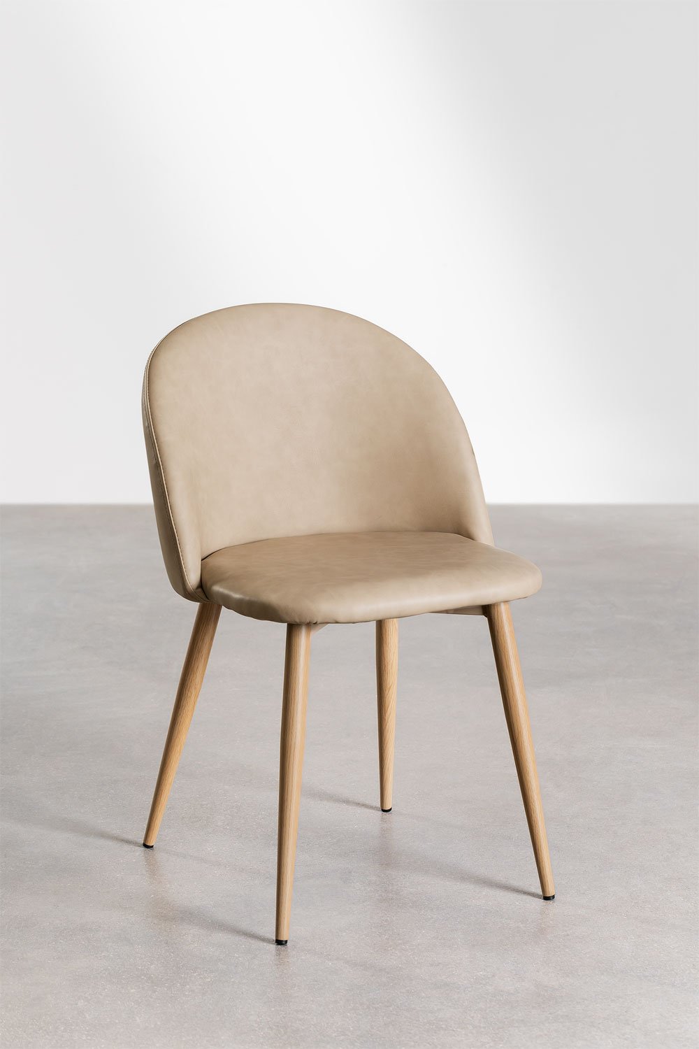 Pack de 4 chaises de salle à manger recouvertes de similicuir Kana    , image de la galerie 1