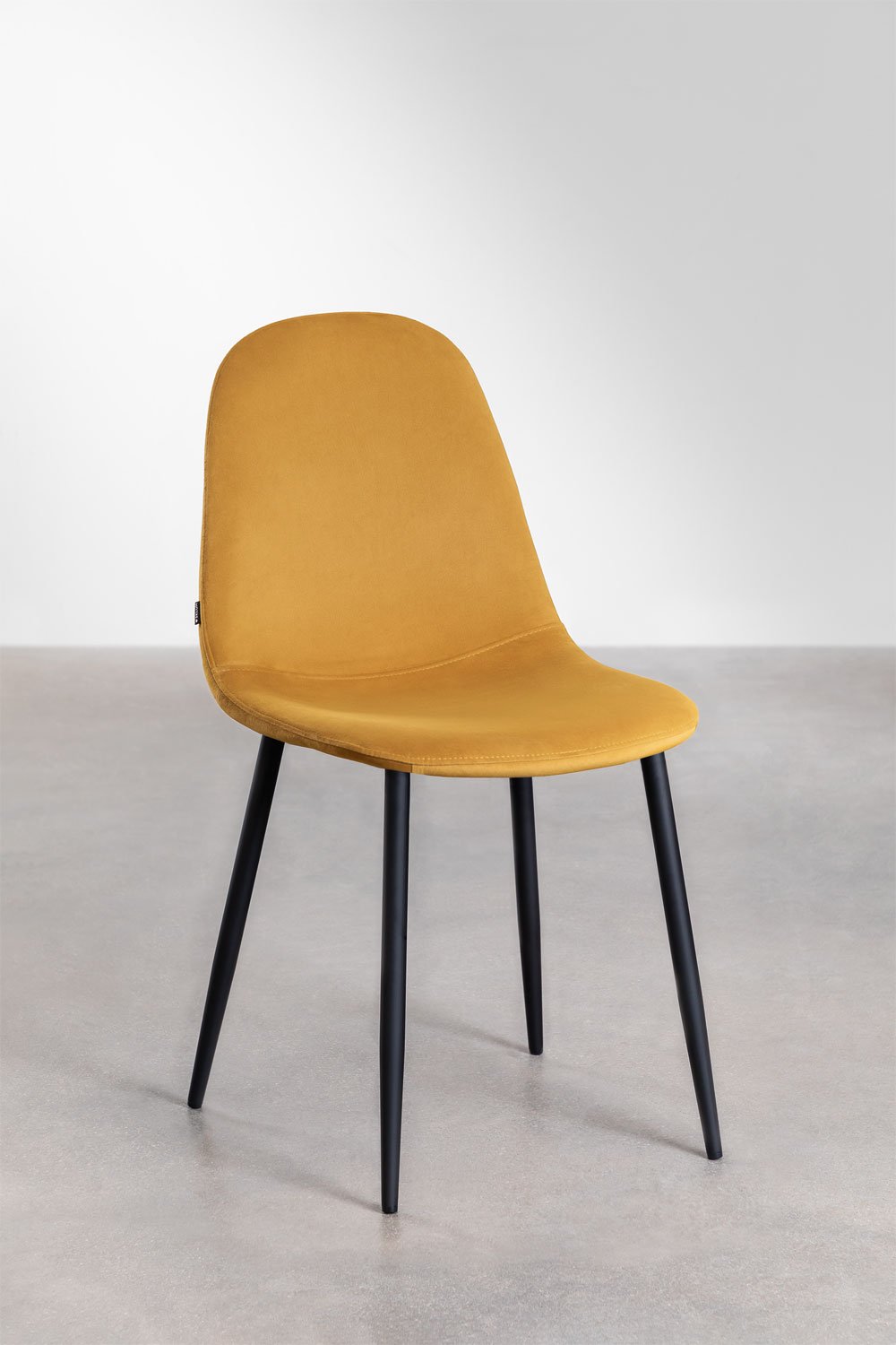 Pack de 4 chaises de salle à manger en velours Glamm, image de la galerie 2