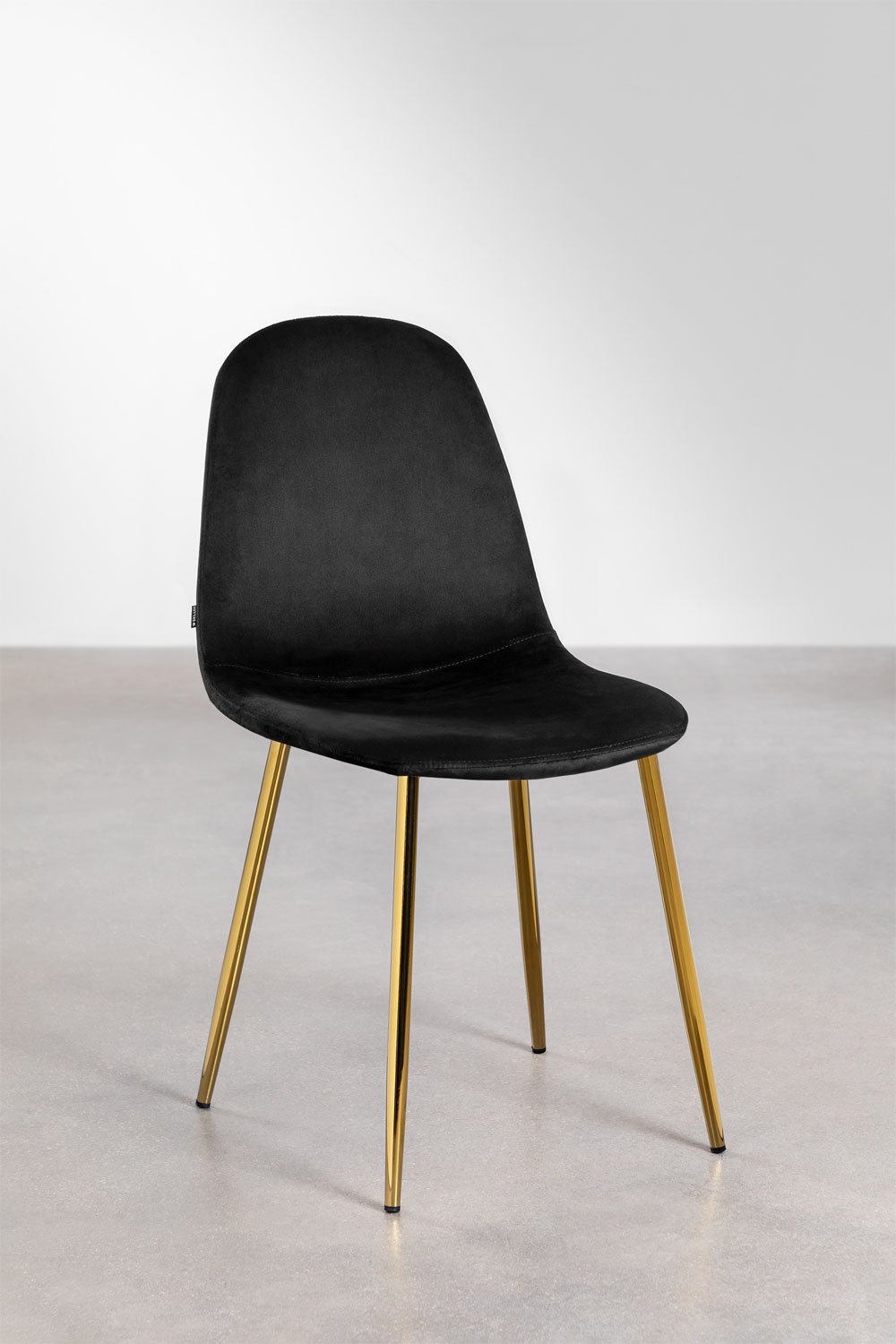 Pack de 4 chaises de salle à manger en velours Glamm, image de la galerie 2