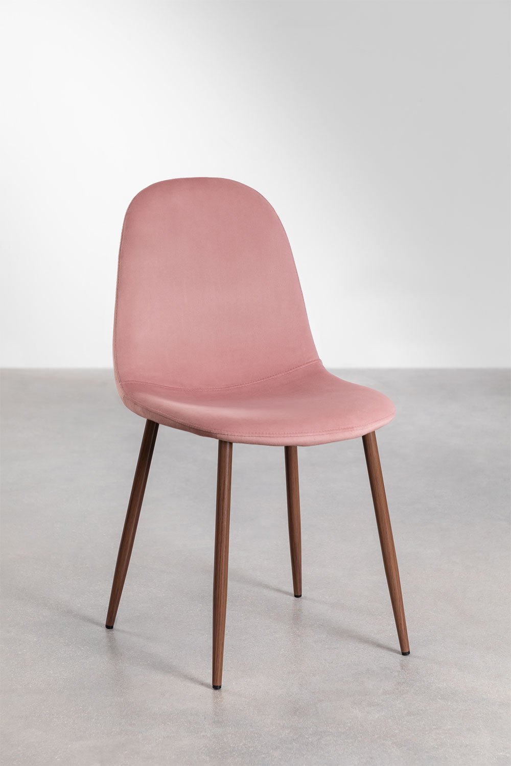 Pack de 4 chaises de salle à manger en velours Glamm, image de la galerie 1