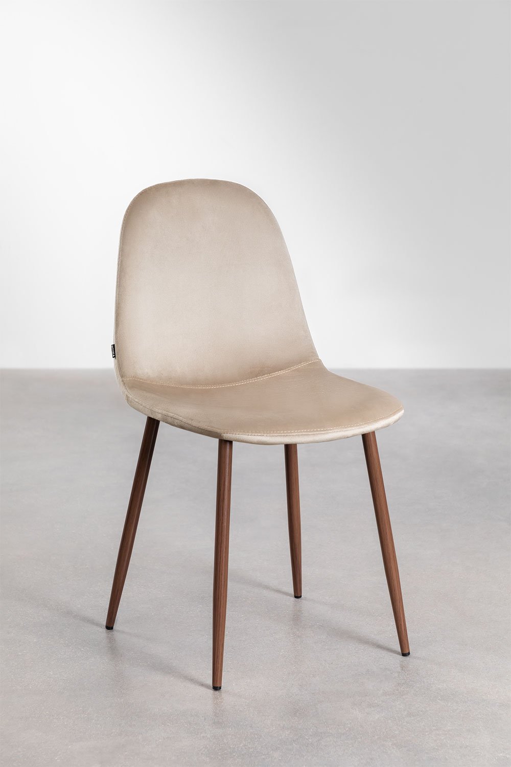 Pack de 4 chaises de salle à manger en velours Glamm, image de la galerie 2