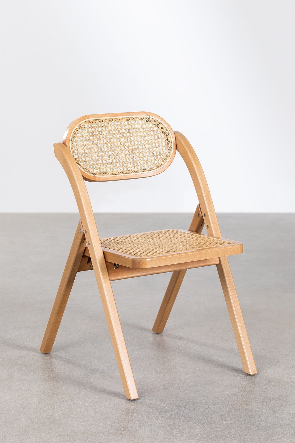 Chaise de salle à manger pliante en bois Sia, image de la galerie 1