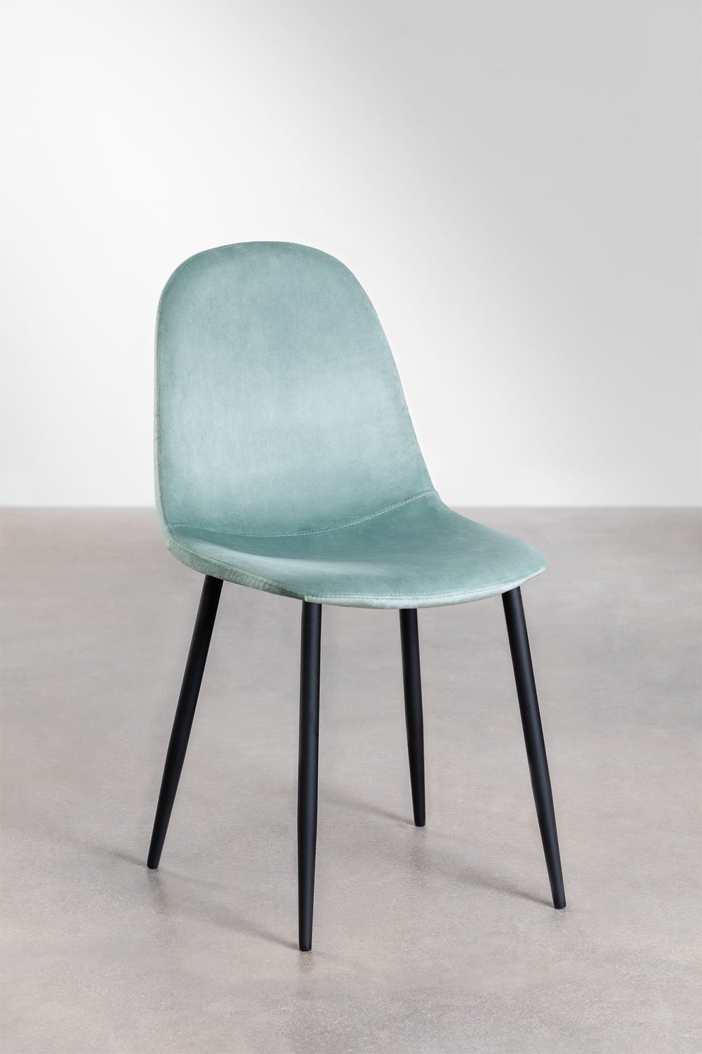 Pack 2 chaises de salle à manger en velours Glamm, image de la galerie 2