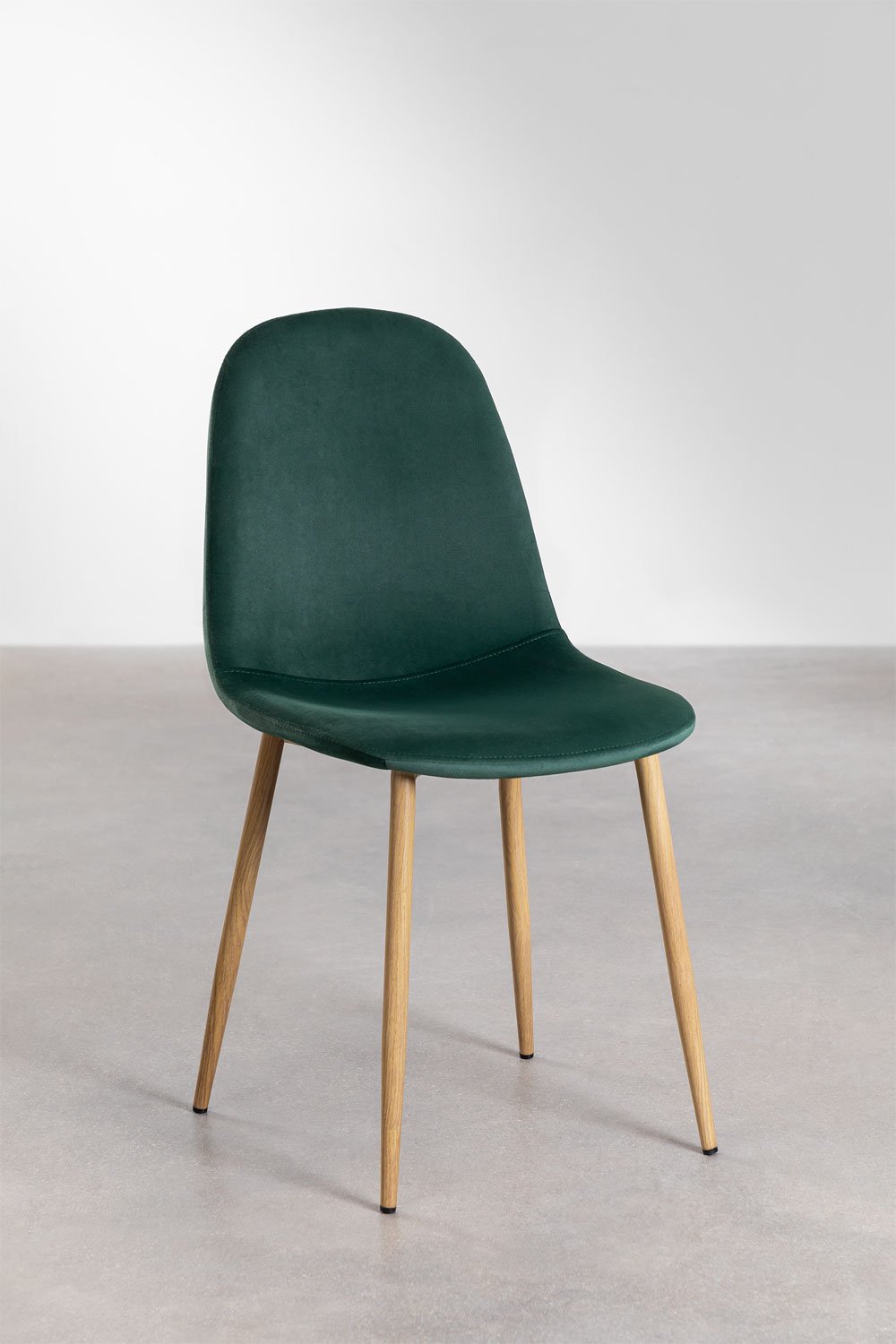 Pack 2 chaises de salle à manger en velours Glamm, image de la galerie 2