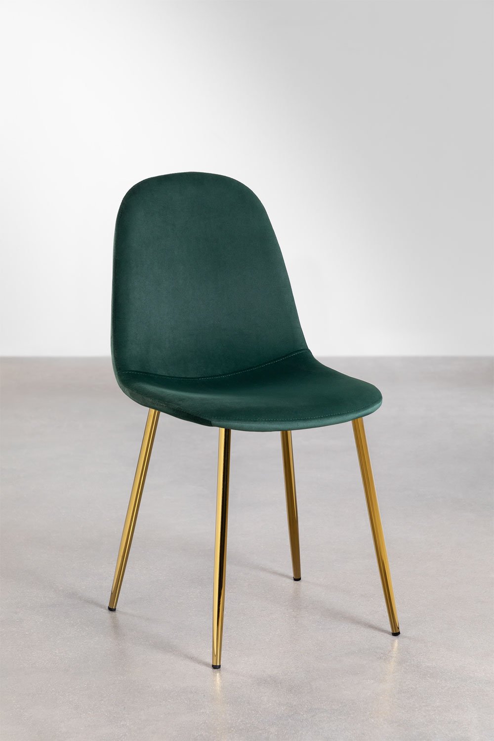 Pack 2 chaises de salle à manger en velours Glamm, image de la galerie 2