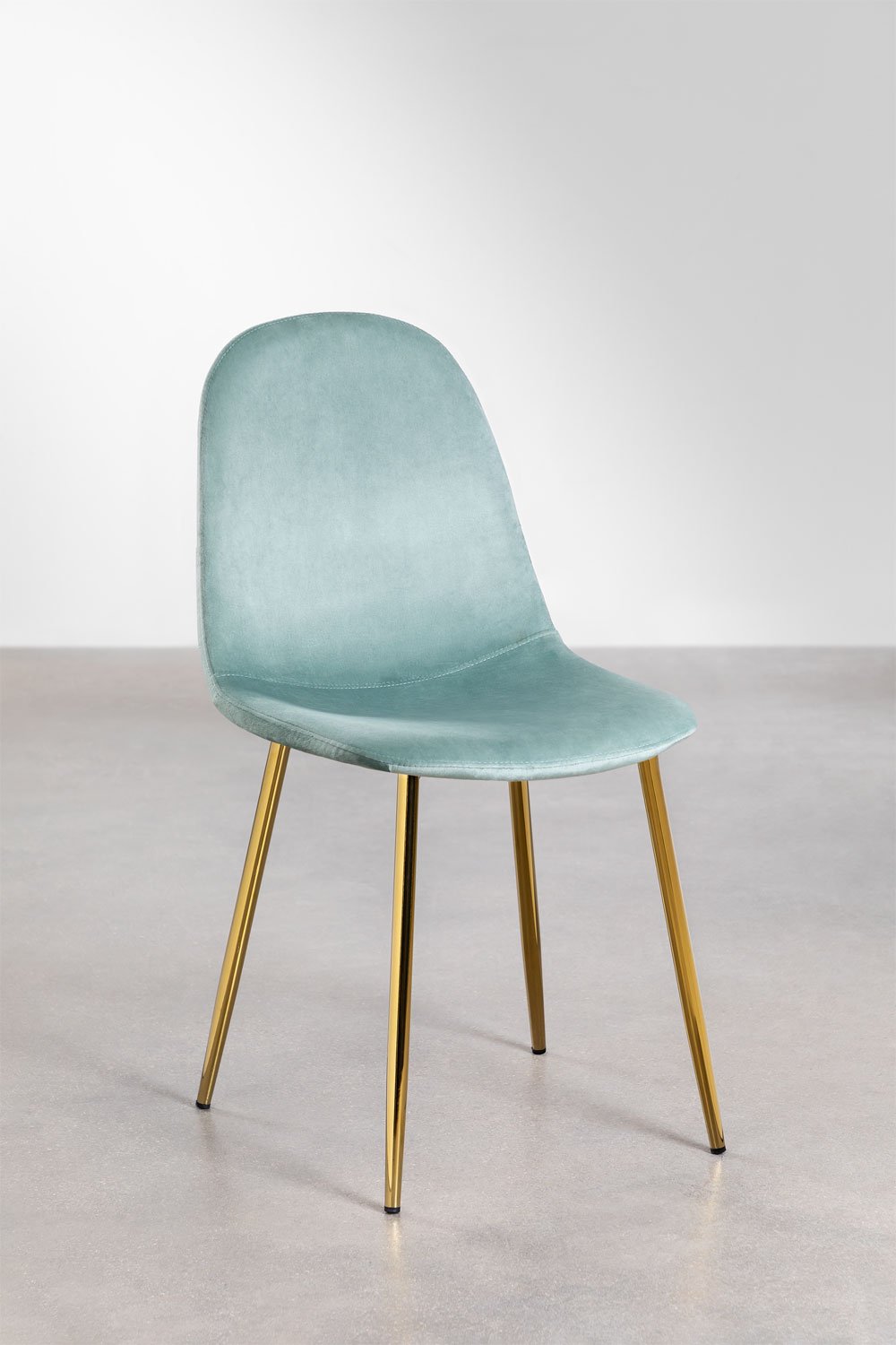 Pack 2 chaises de salle à manger en velours Glamm, image de la galerie 2