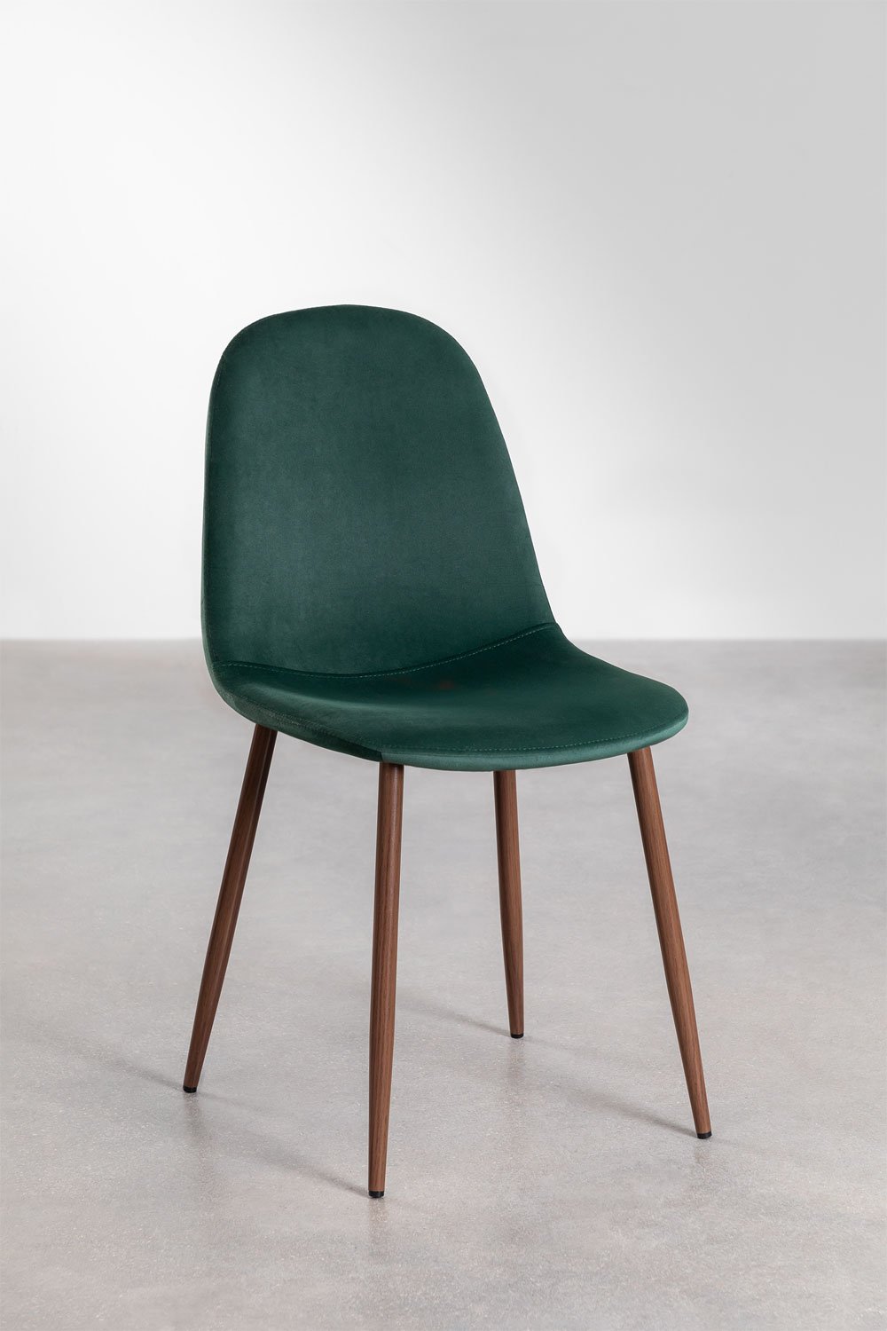 Pack 2 chaises de salle à manger en velours Glamm, image de la galerie 1