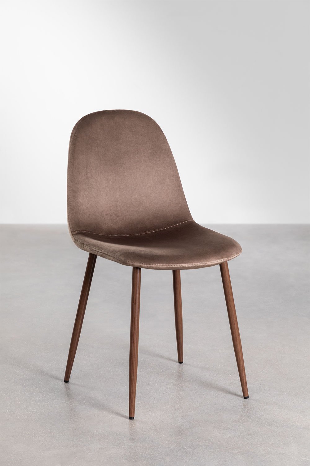 Chaise de salle à manger en velours Glamm, image de la galerie 1