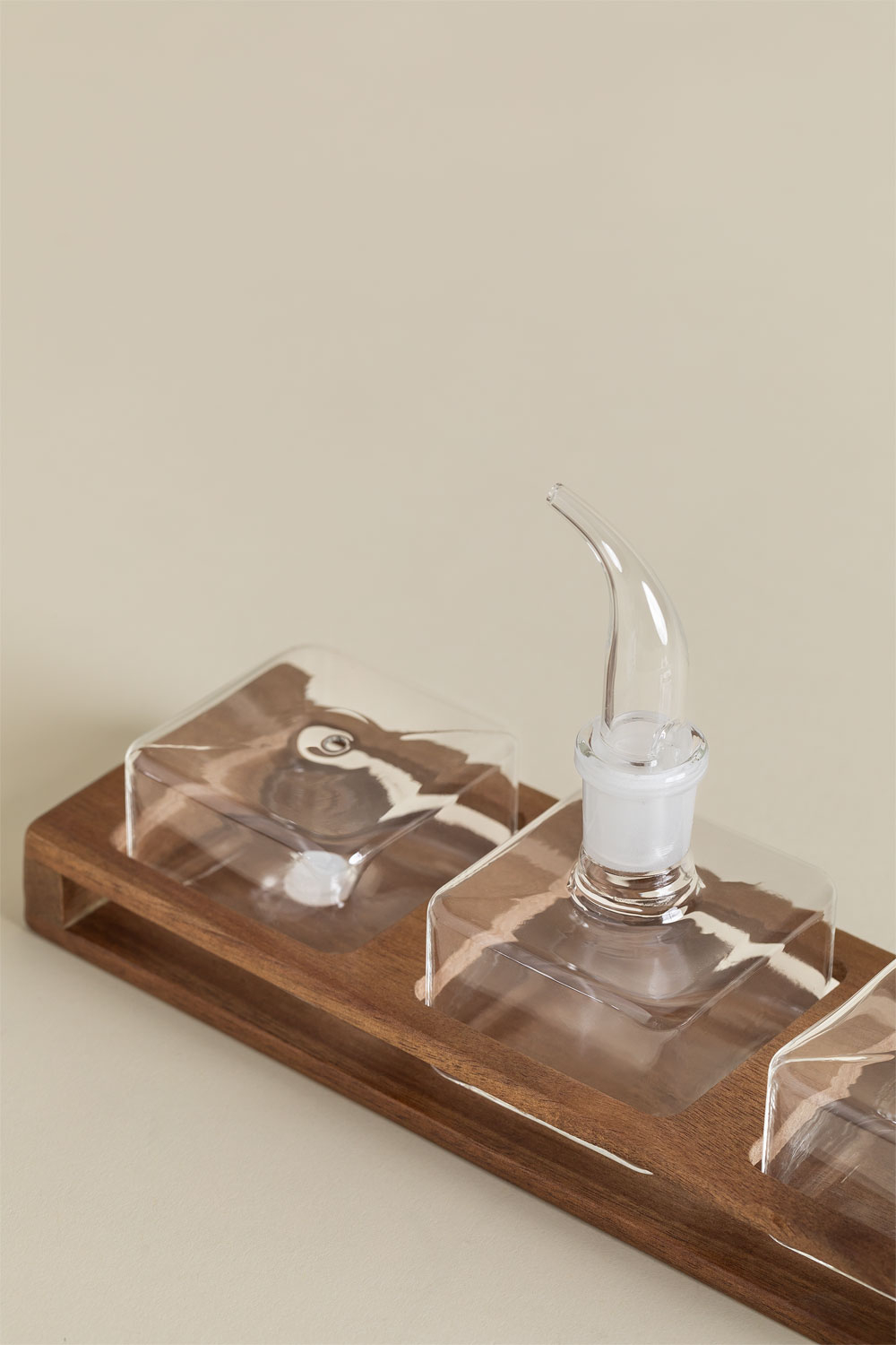 Ensemble Burette Huile Et Vinaigre Pyrex En Verre – Vintage