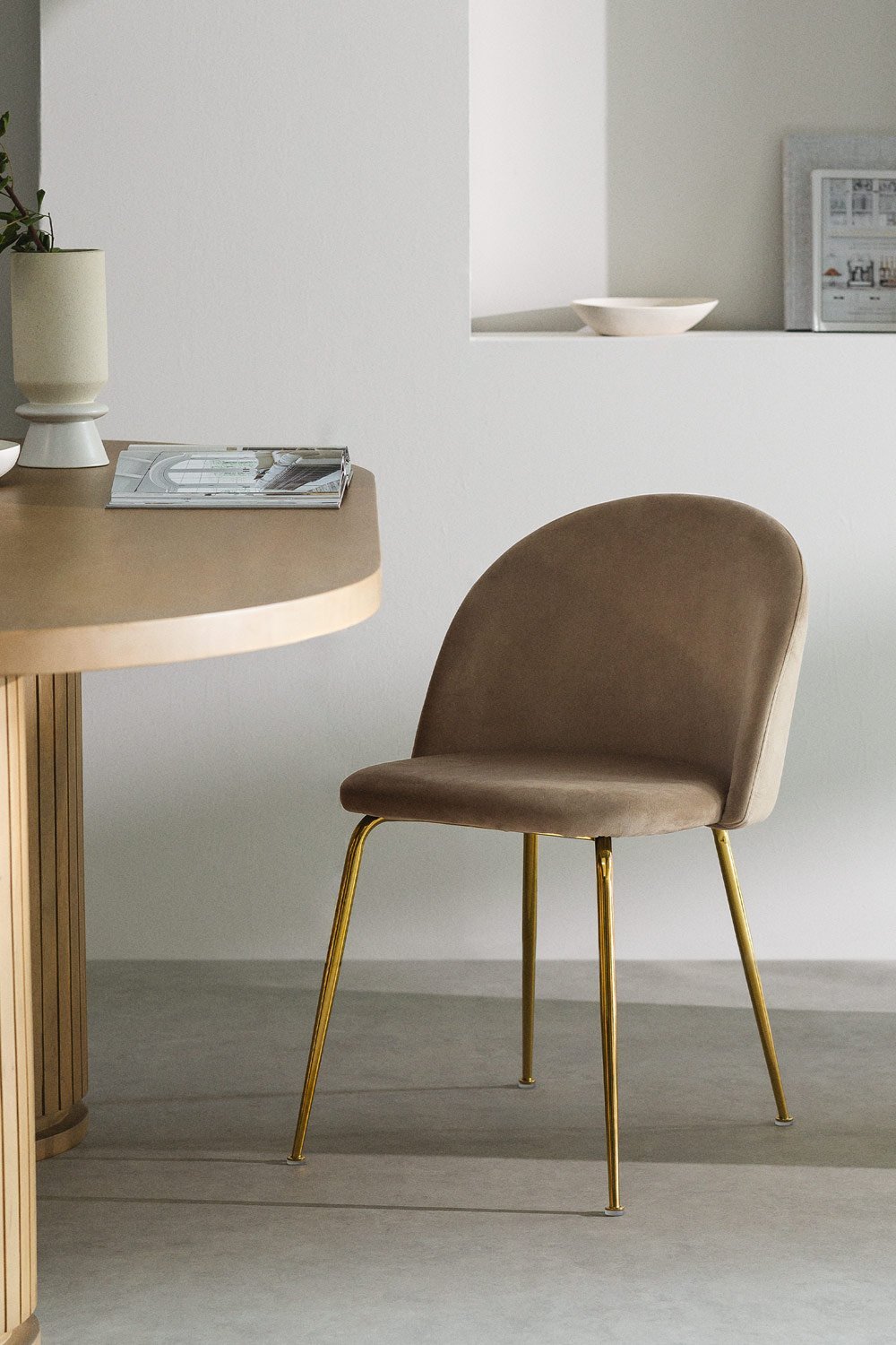 lot de 4 Chaises en Velours Kana Design, image de la galerie 1
