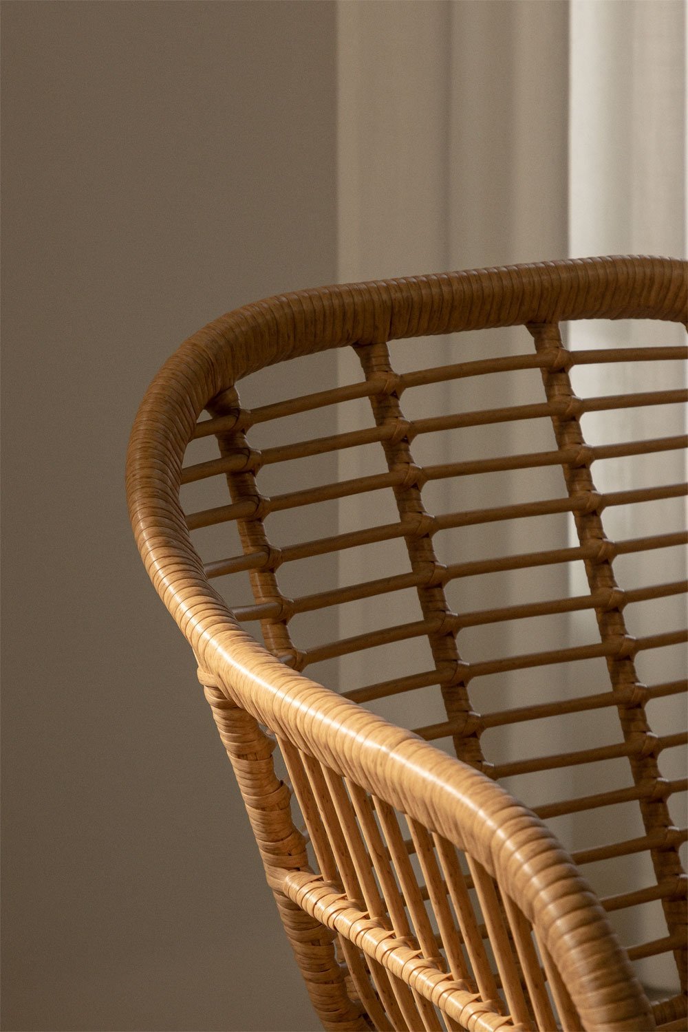 MACABANE MALO - Lot de 2 chaises rotin synthétique couleur