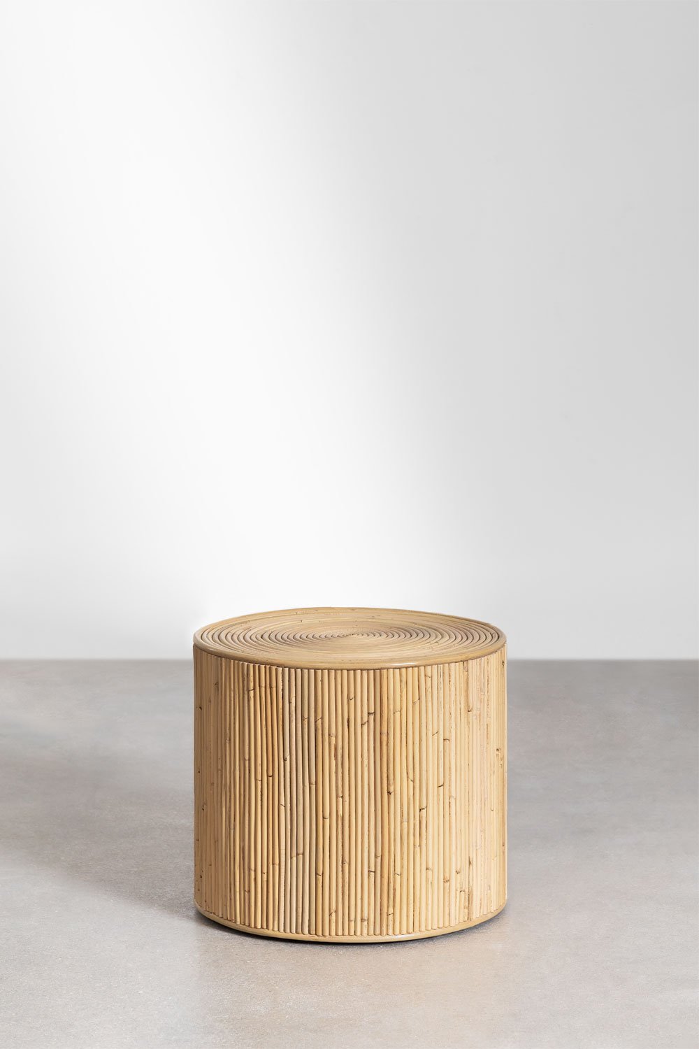 Table d'appoint ronde en rotin (Ø40 cm) Gudaf, image de la galerie 2