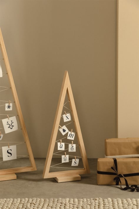 Arbre de Noël en bois de pin Elwood